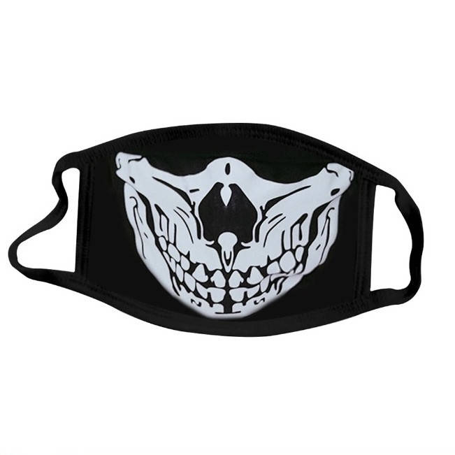 

Маска тканевая с принтом черепа для Хэллоуина (LYT200825307) MASKS Черный №2