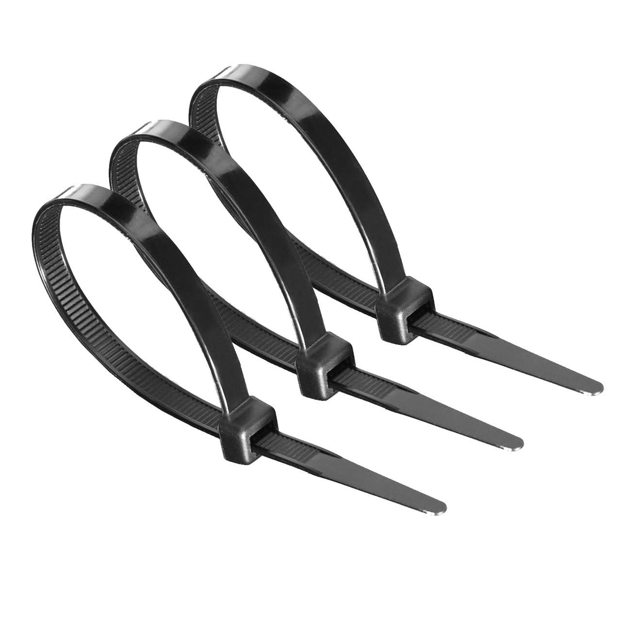 

Хомуты пластмассовые (3,6*250, черные, стяжки), Черный