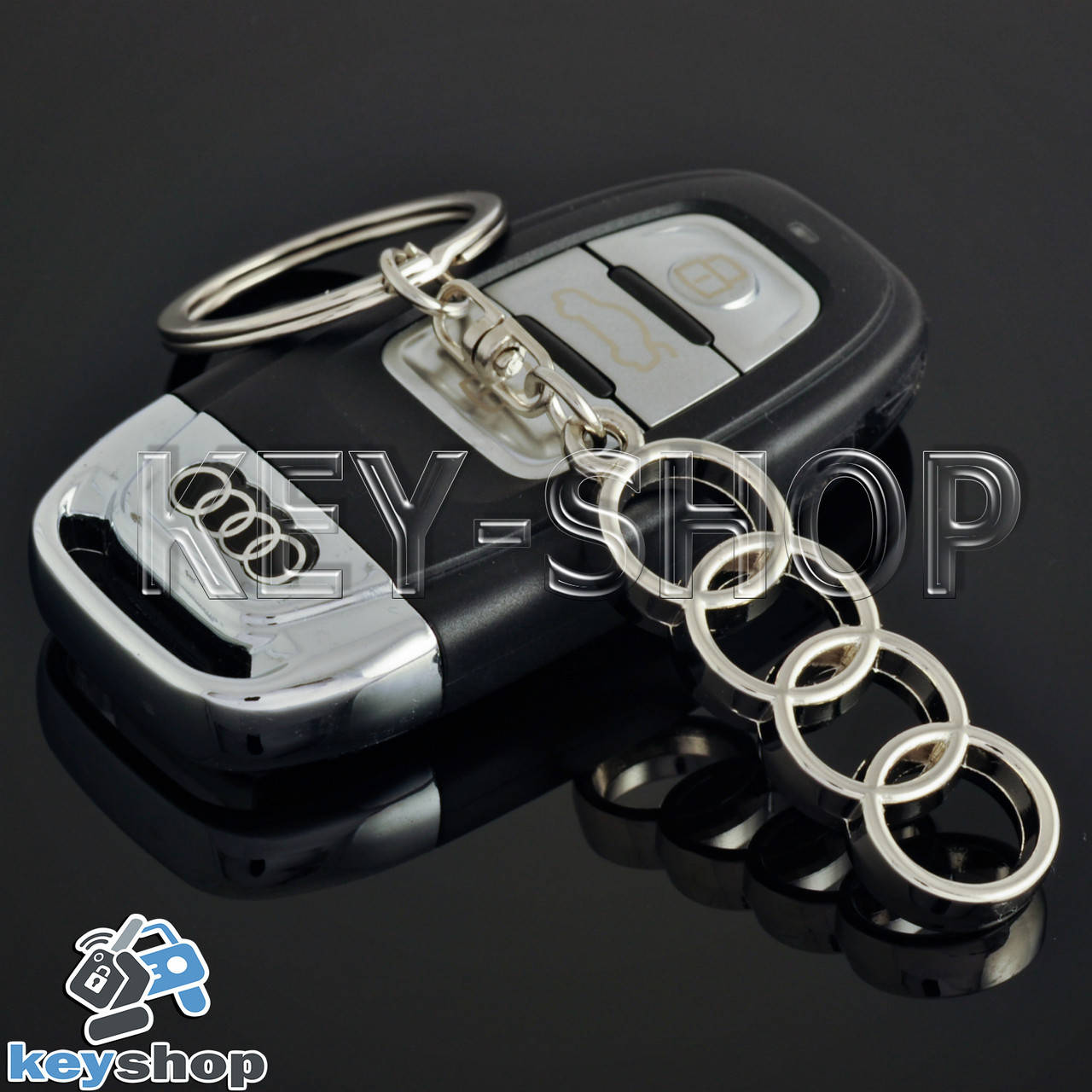 

Брелок для авто ключей Audi (Ауди) металлический