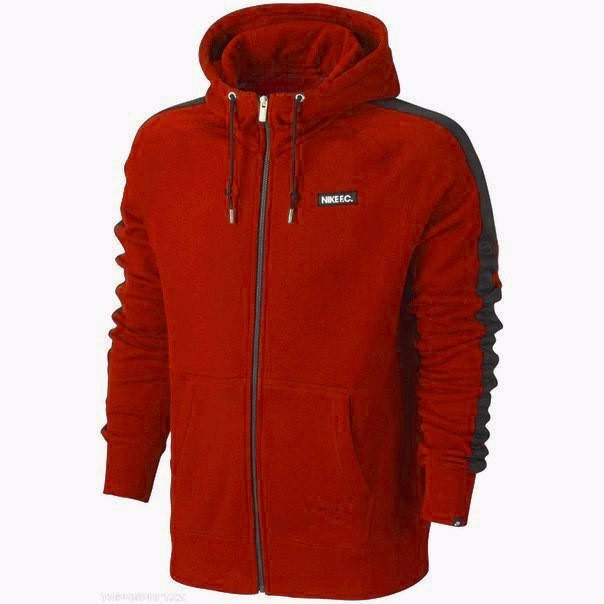 

Мужская толстовка на змейке Nike, Красный