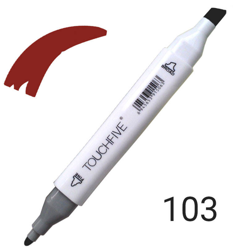 

Маркер двосторонній TouchFive №103 Potato Brown (Картопляний Коричневий) (TF2209-103), Коричневый