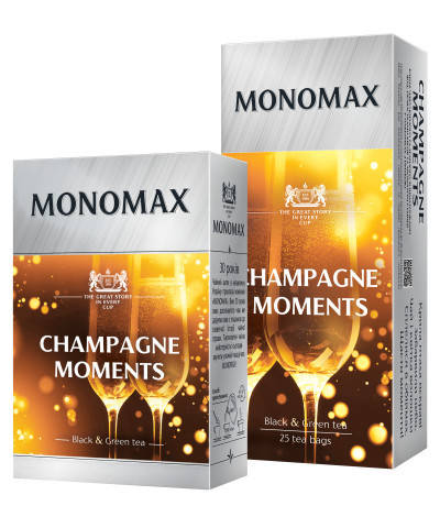 

Чай "МОНОМАХ" 40+5ф/п*1,5г Champagne Moment б/я (1/14)