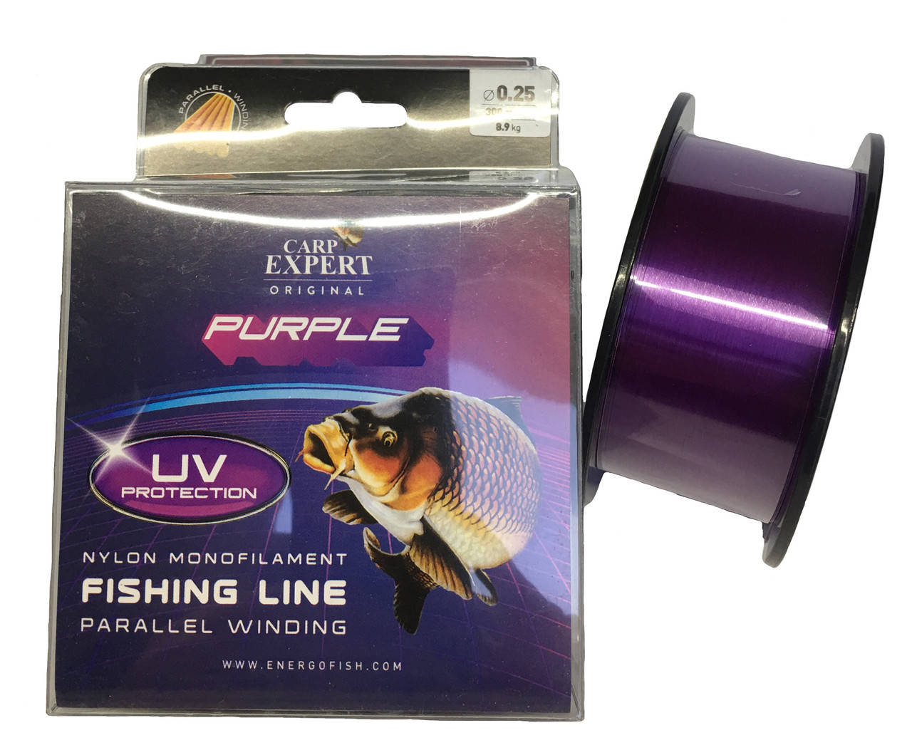

Леска рыболовная Carp Expert UV Purple 300м 0.25, Фиолетовый