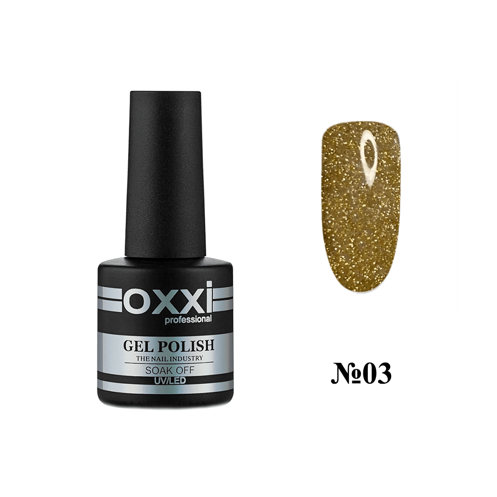 

Гель-лак Oxxi Professional Disco мерцающий № 03, 10 мл