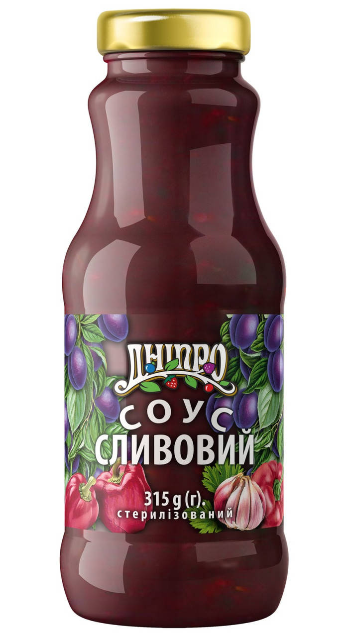 

Соус ТМ Дніпро Сливовый 315 г., б/стекло. 100% натуральный продукт! Без ГМО и добавок!
