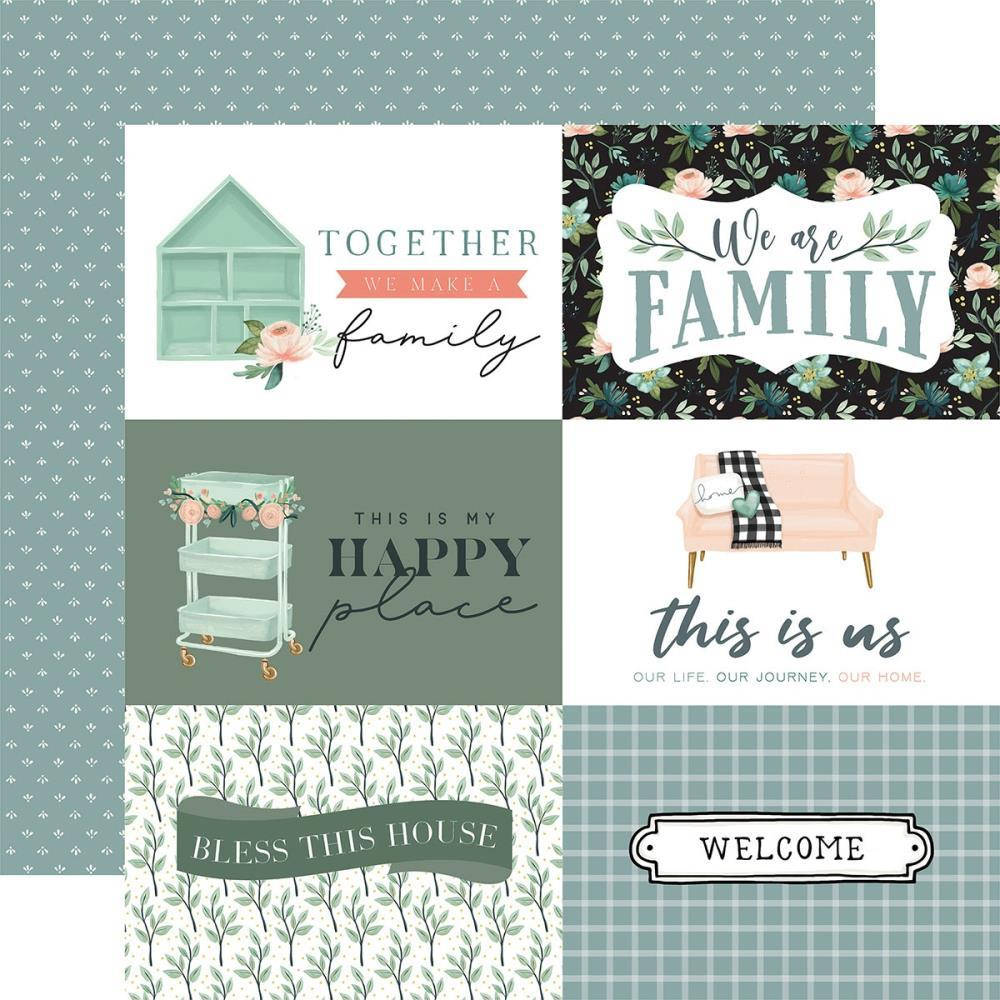 

Папір двосторонній - 10x15 Journaling Card - Gather At Home - Carta Bella - 30x30