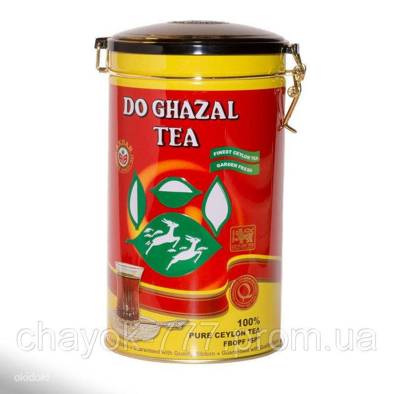 

Чай черный Do Ghazal Tea жестяная банка две газели акбар Akbar листовий Шри-ланка цейлонский премиум 400г