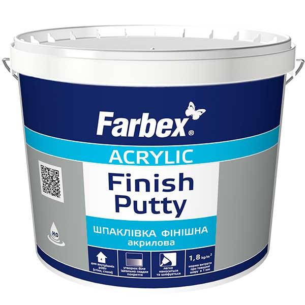 

Шпаклевка финишная акриловая Farbex - 5 кг, белый матовый