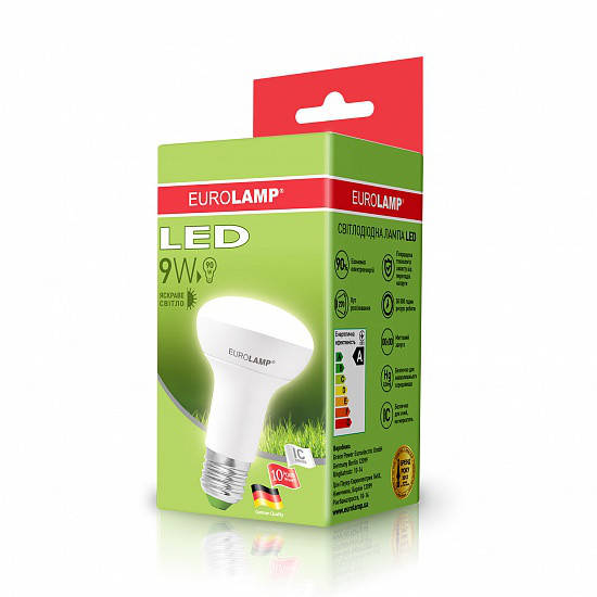 

Лампа светодиодная EUROLAMP LED 9w 4000K E27 R63 09274