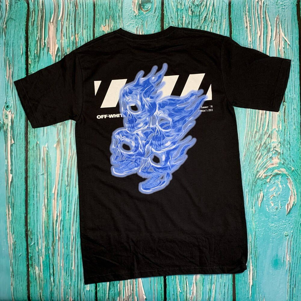 

Футболка OFF WHITE • Blue Skull • Ориг бирки • Все размеры