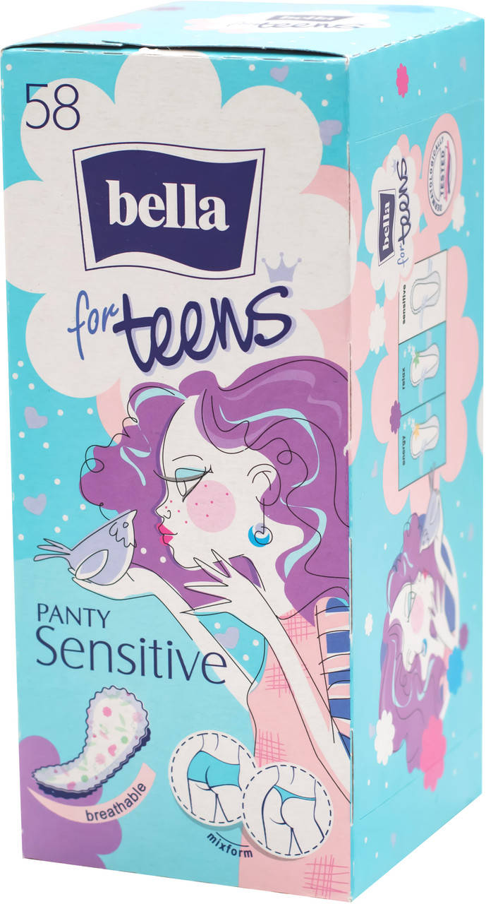 

Прокладки щоденні Bella 58шт Panty for Teens Sensitive