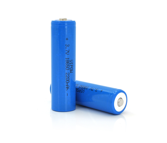 

Аккумулятор 18650 Li-Ion Vipow ICR18650 TipTop, 2200mAh, 3.7V, Blue Q50/500