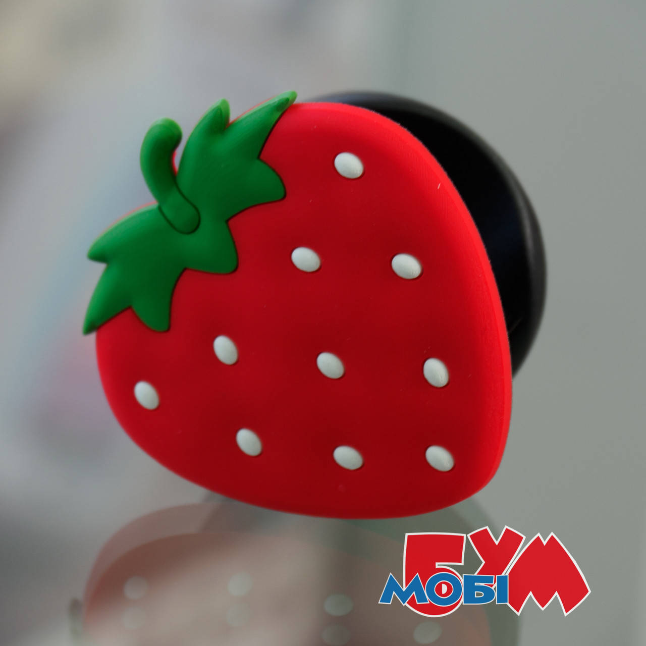 

Держатель для телефона Popsocket 3D Клубника/красный