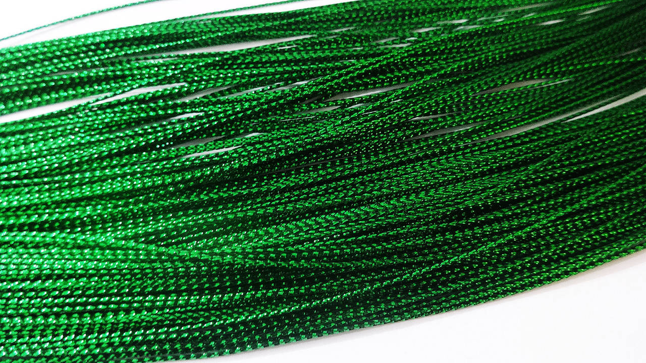 

Шнур люрекс тонкий без основы 1 мм зеленый (030), Зелёный