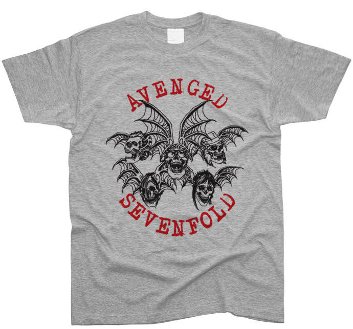 

Avenged Sevenfold 01 Футболка мужская Серый меланж, M