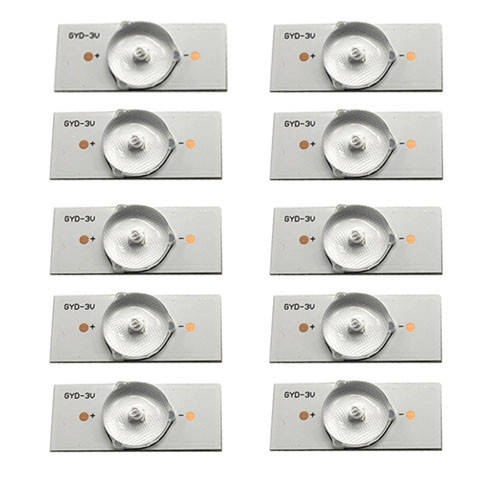 

10x LED сегмент 3В для планки лампы подсветки ЖК телевизора