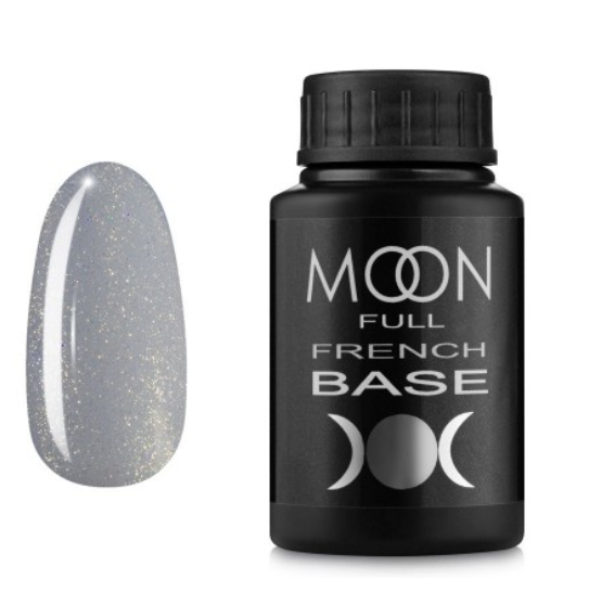 

MOON FULL Baza French №14 - база для гель лака, 30 мл. (серый с Шиммер)