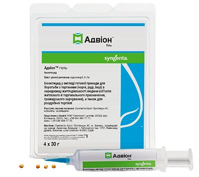 

Адвион / Advion Cockroach гель от тараканов (30 г) — лучшее средство от тараканов