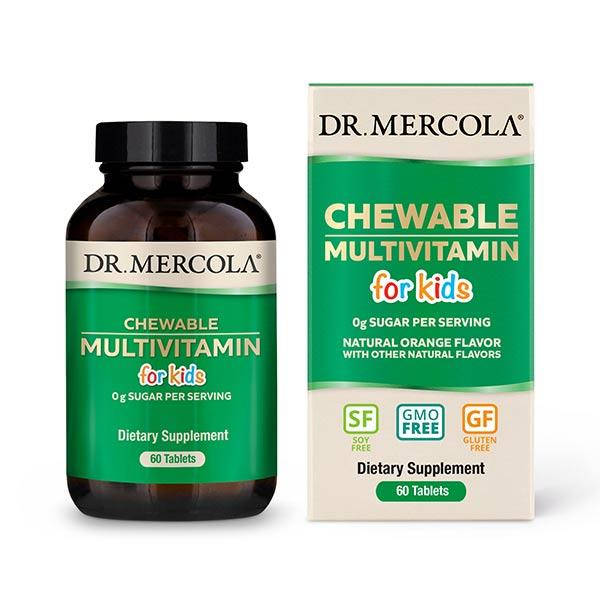 

Витамины и минералы Dr. Mercola Chewable Multivitamin for Kids, 60 таблеток