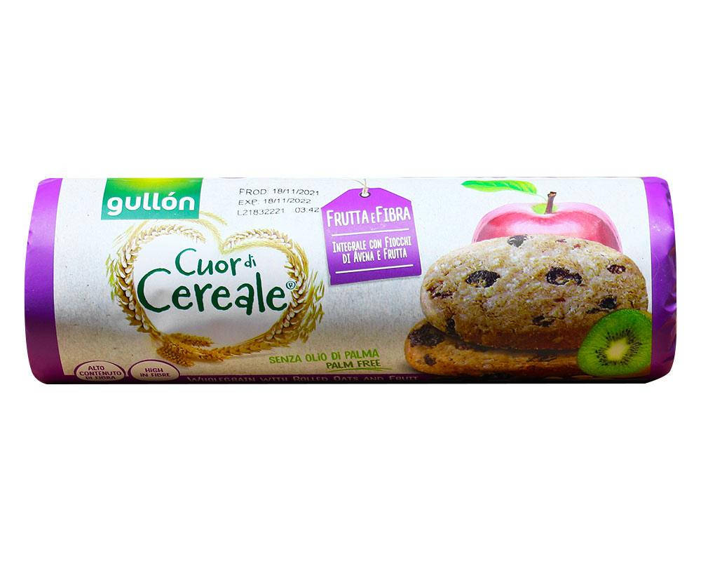 

Печенье цельнозерновое с овсяными хлопьями и фруктами GULLON Cuor di Cereal Frutta e Fibra, 300 г