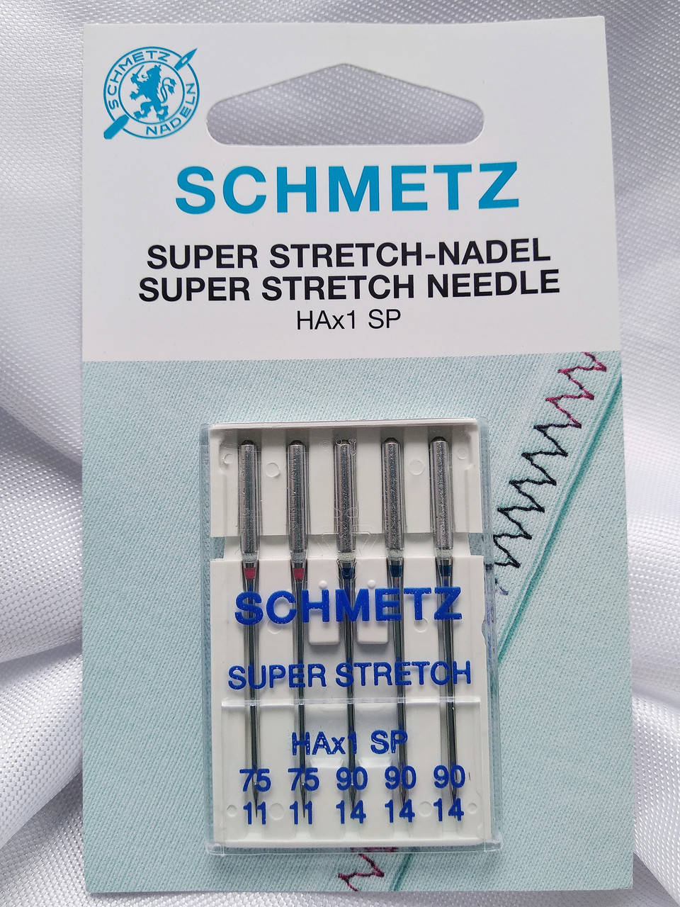 

Голки побутові, Schmetz SuperStretch MIX: 75(2); 90(3)