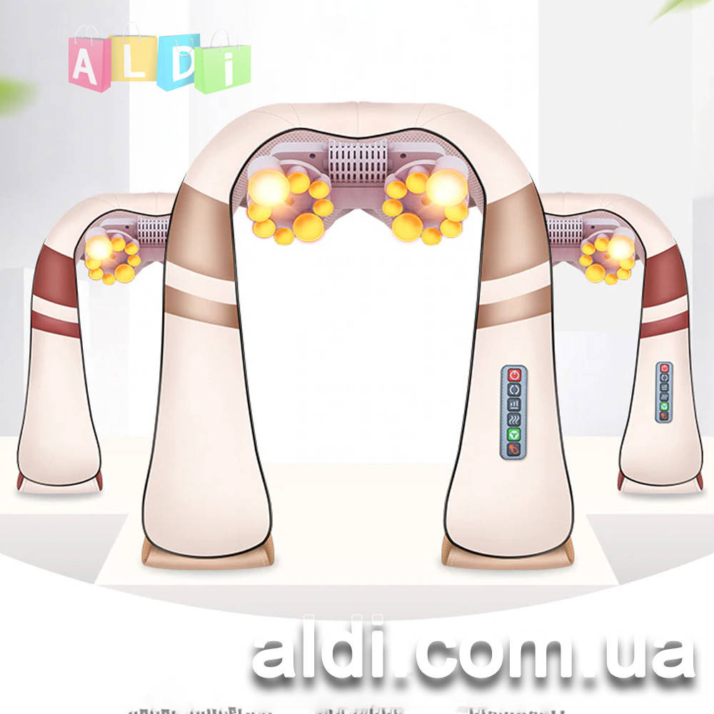 

Мощный универсальный Массажер для шеи, плеч, спины и поясницы 6 кнопок 85 W Оригинал