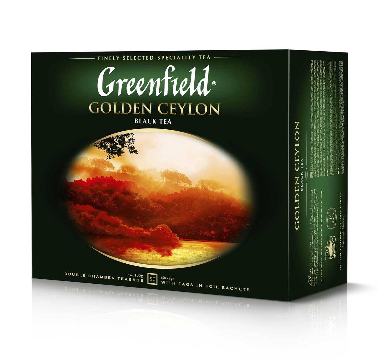 

Чай черный Greenfield Golden Ceylon, 50 пакетиков