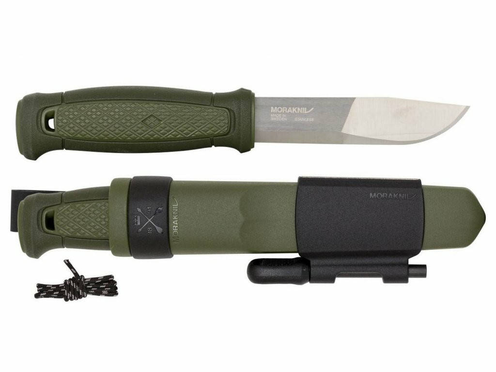

Нож армейский тактический Morakniv Kansbol Survival Kit. Кресало,точило,паракорд.Оригинал.Швеция., Зелёный
