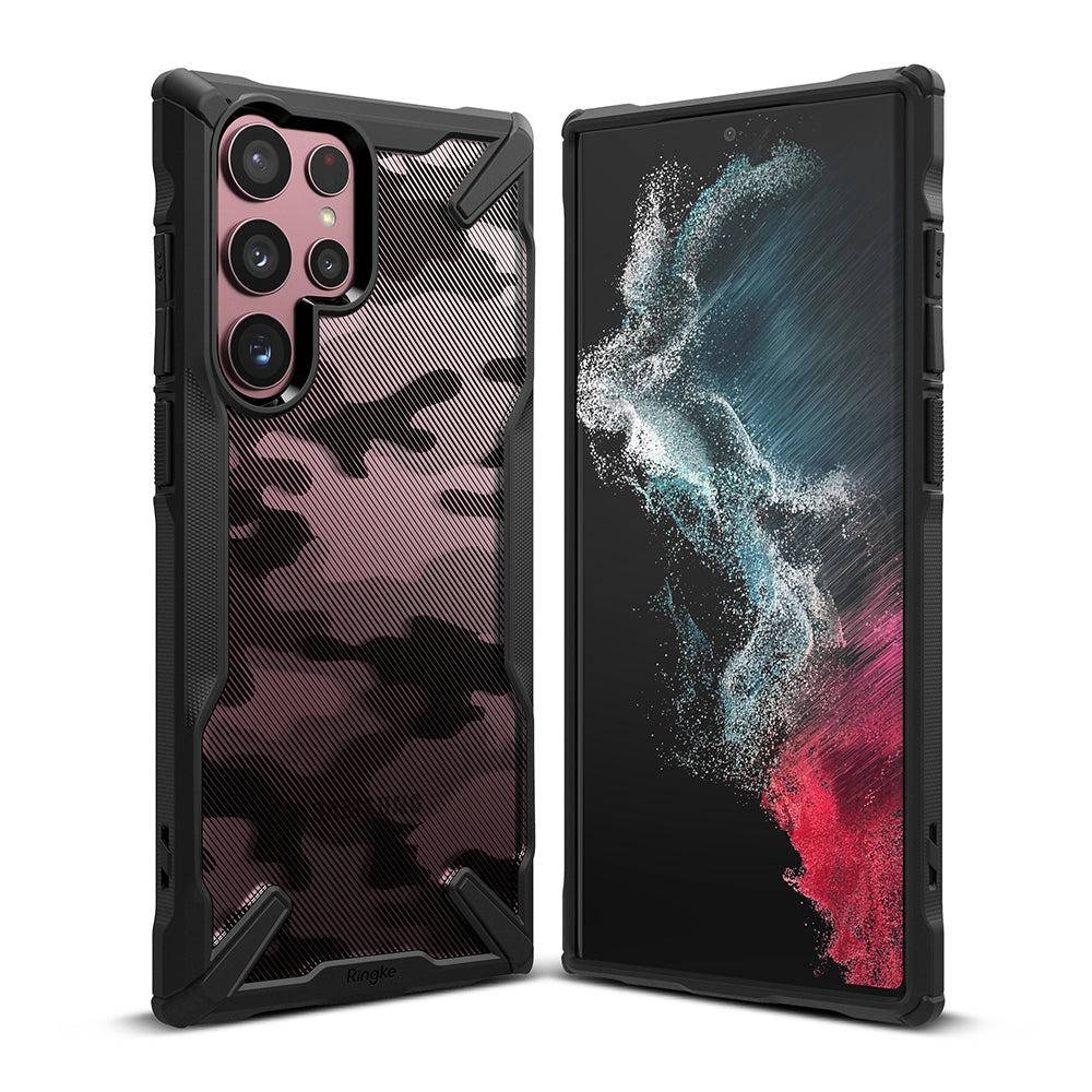 

Чехол Fusion X для Samsung Galaxy S22 Ultra Camo Black (FX600E73), Черный
