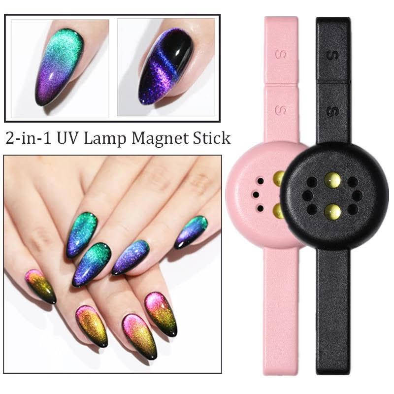 

Магнит + LED сушка 2 в 1 для гель лака "Кошачий Глаз", Разные цвета