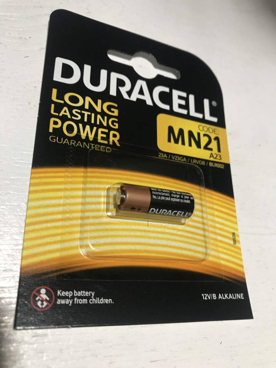 

Батарейка Duracell MN21 A23