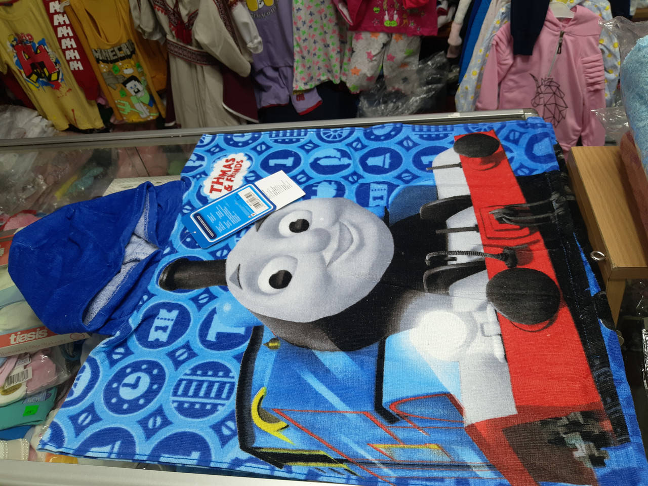 

Детское пляжное пончо Полотенце с капюшоном для мальчика, Синий