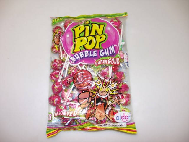 

Леденцы на палочке PIN POP 16 гр 48 шт Aldor