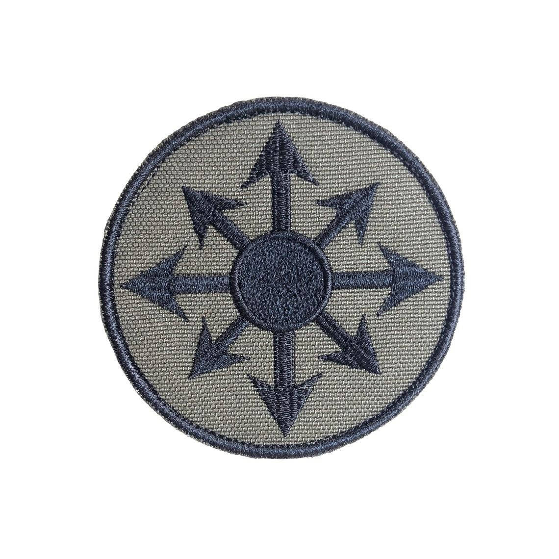 

"Star of chaos" "Зірка хаосу" Нашивка, патч , шеврон (Олива чорна)