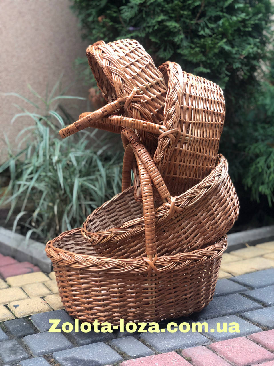 

Корзины Наборные " Лукошко коса"Арт:1025