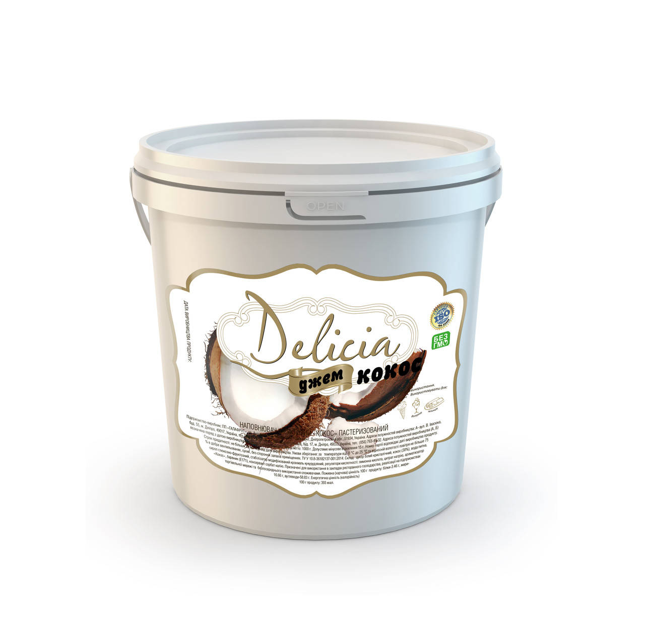 

Джем Кокос Delicia 1000г