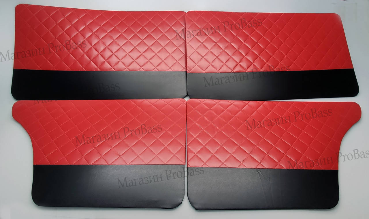 

Карты на Ваз 2101 Обшивка дверей красная ромб. тюнинг салона