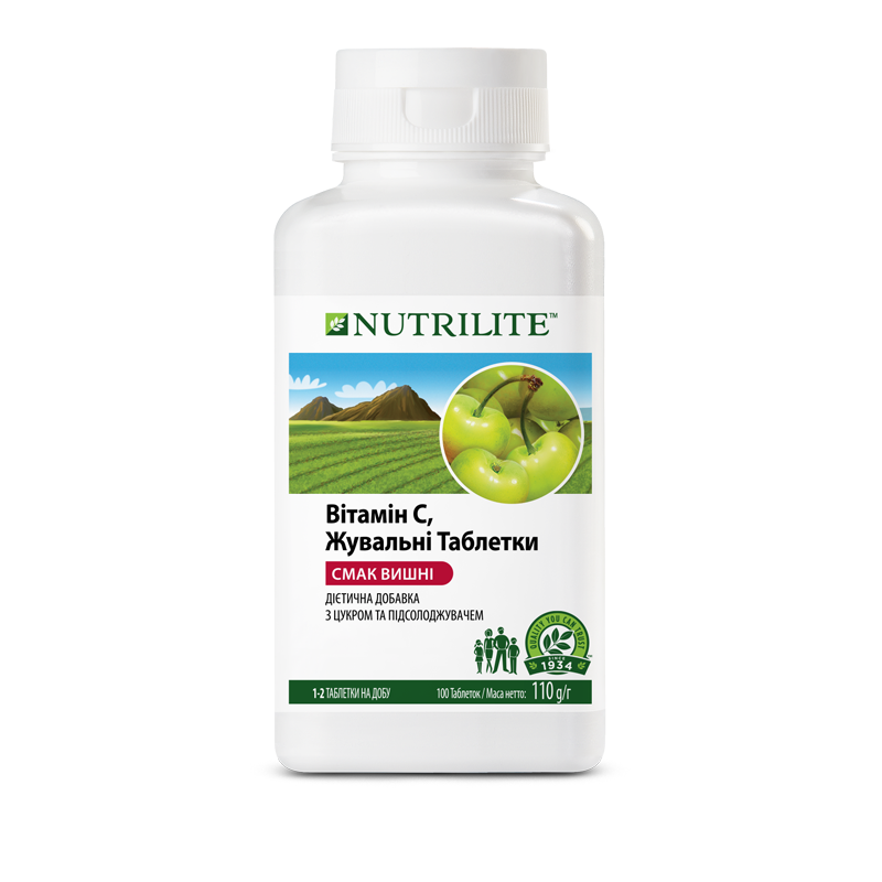 

Витамин С жевательные таблетки NUTRILITE 100 таблеток