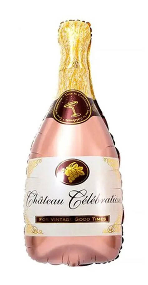 

Фольгированная фигура "Бутылка шампанского розовое золото" 104х49см Китай