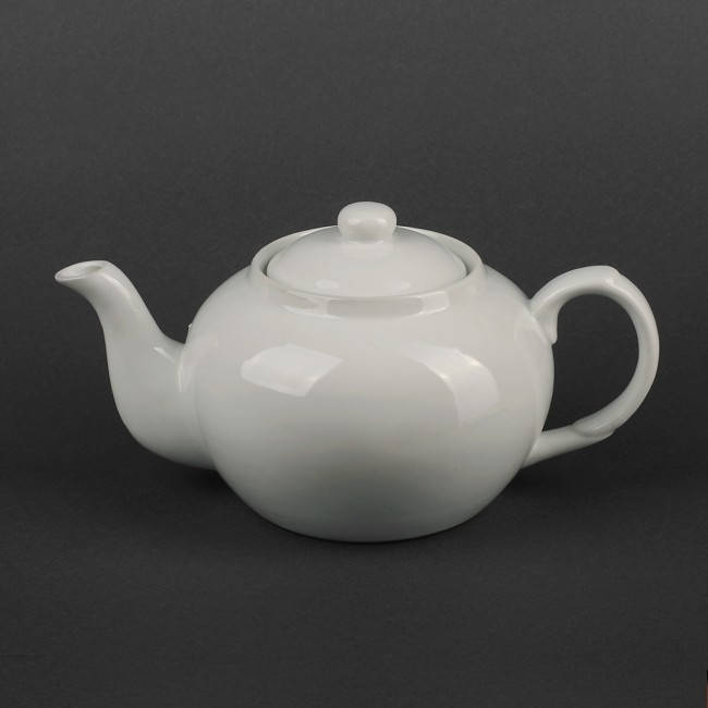 

Заварочный фарфоровый чайник 900мл, Белый