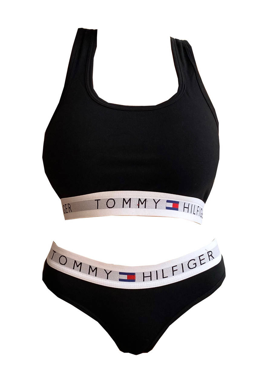 

Комплект стринги + топ Tommy Hilfiger, Черный