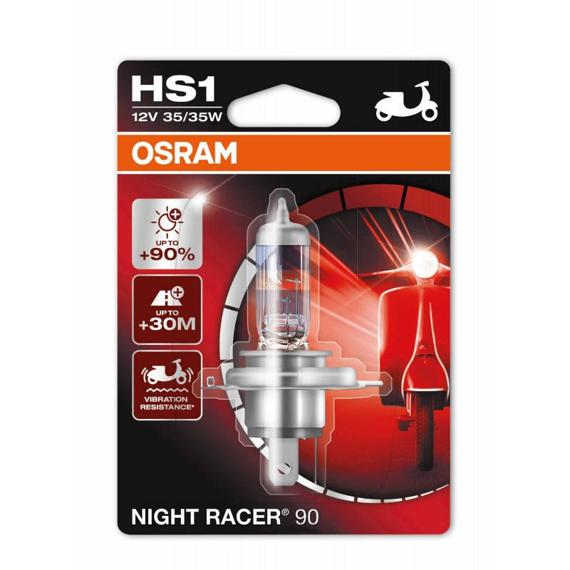 

Галогенная лампа OSRAM H4 64185 Night Racer +90% 35/35W 12V PX43T 10X1 Blister