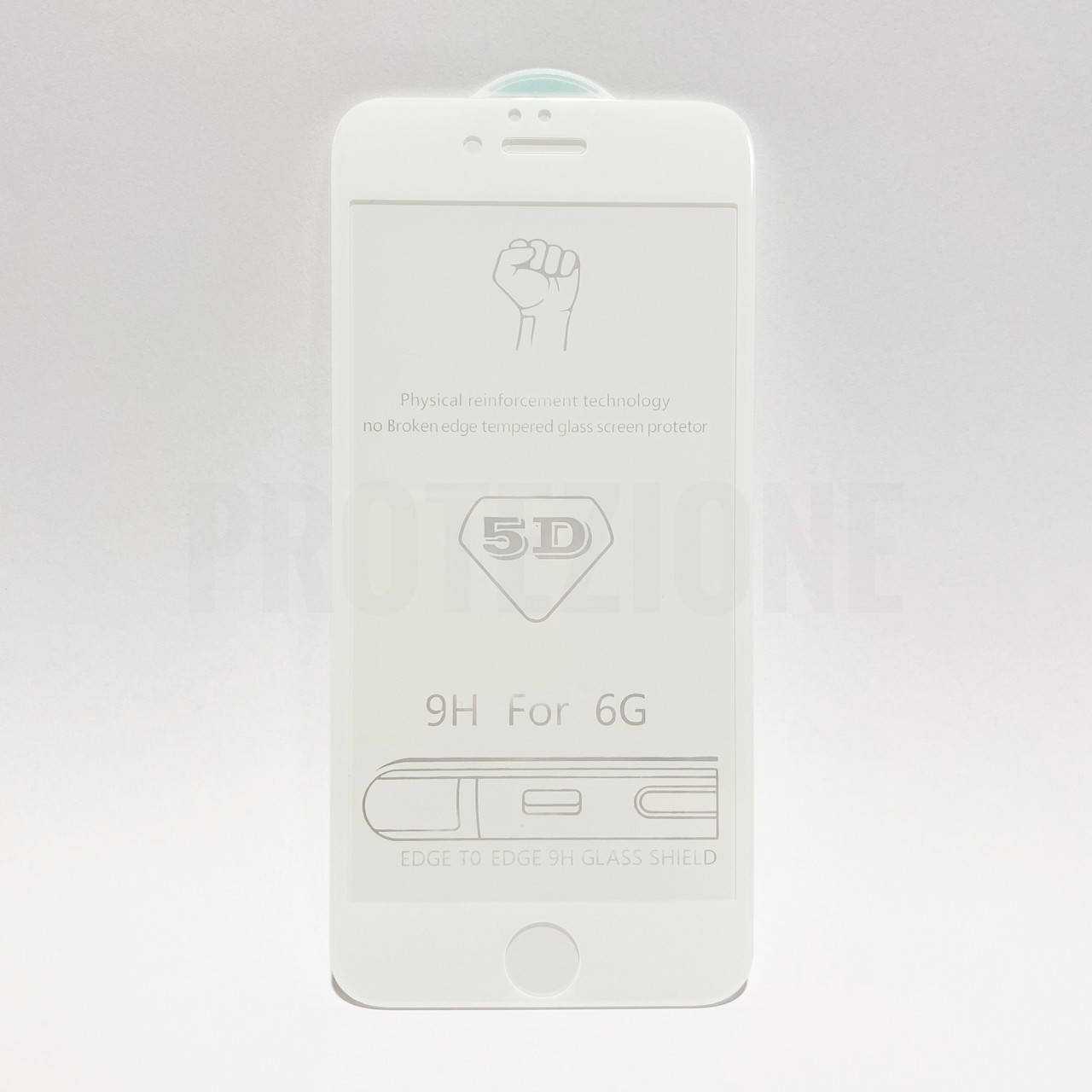 

Защитное стекло 5D для айфона iPhone 6 / 6s - White, Белый