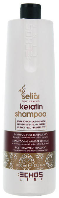 

Echosline Seliar Keratin Shampoo - Восстанавливающий шампунь с маслом Аргании и кератином 1000 мл