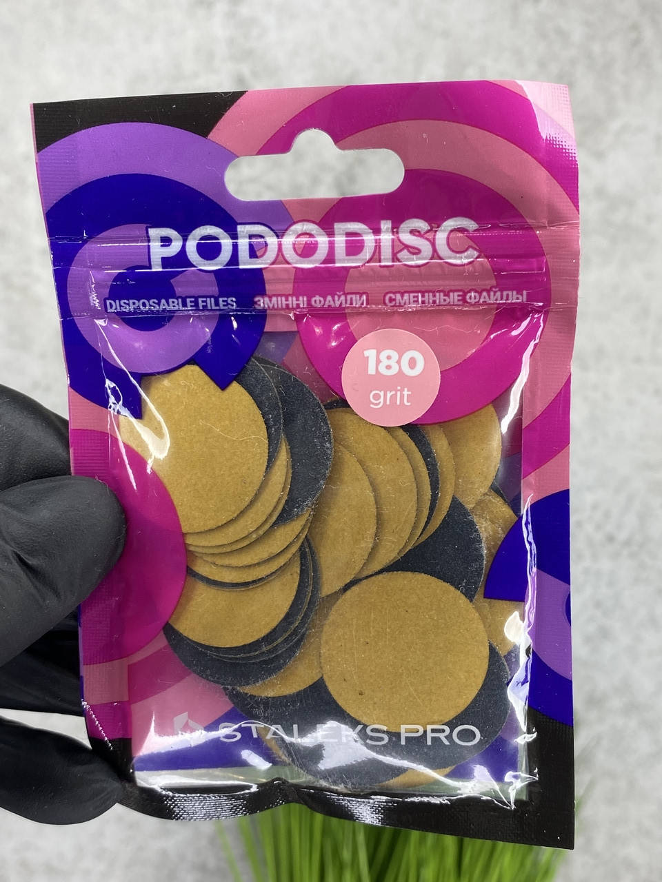 

Сменные файлы для педикюрного диска 25 мм 180 грит STALEKS PRO PODODISC L 50 шт PDF-25-180 на тонкой основе