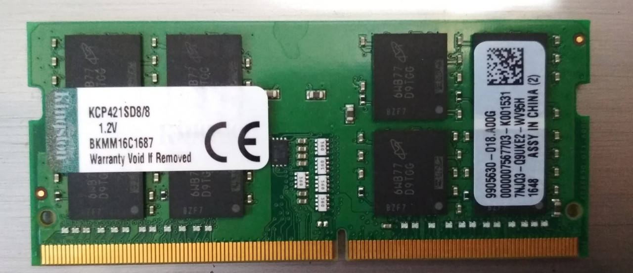 

8gb DDR4 Kingston PC4 2133 17000S RAM Оперативная память для ноутбука ддр4