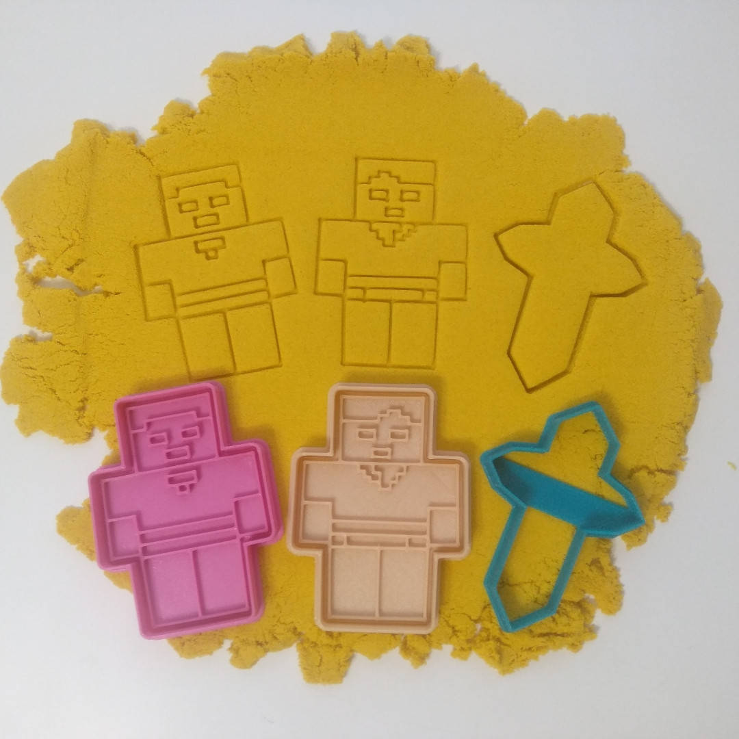 

3D формы-вырубки для пряников"Майнкрафт. Набор."