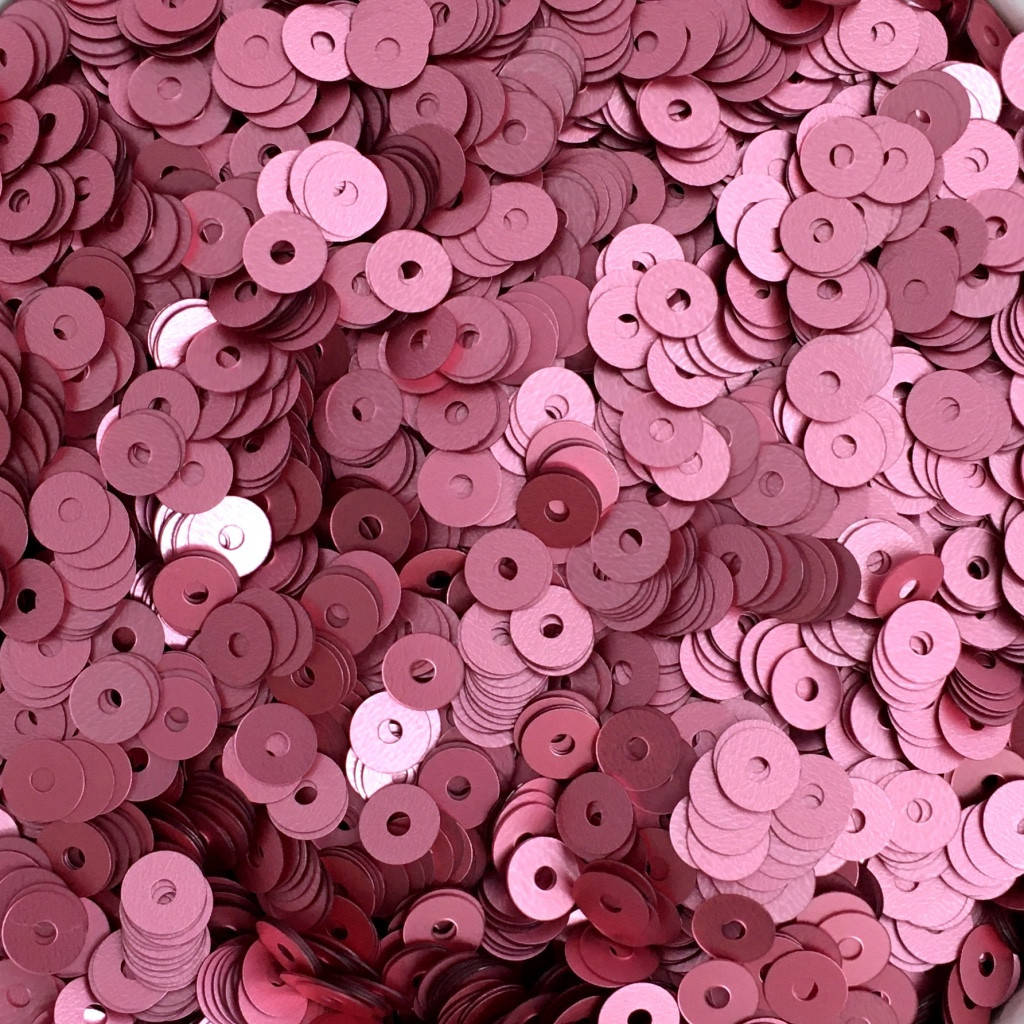 

Пайетки Турция 4 мм. Круглая плоская. Розовая гвоздика (металлик матовый). Упаковка 5 гр.