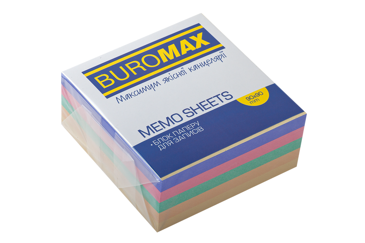 

Папір для нотаток 90*90 400арк кол не скл Buromax BM2285