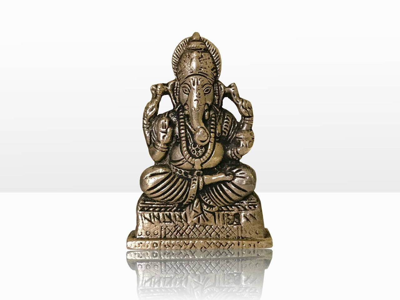 

Статуэтка Ганеша плоск. мідний сплав ширина 6см, высота 9см, статуэтка Ганеша, Ganesha, Аюрведа Здесь